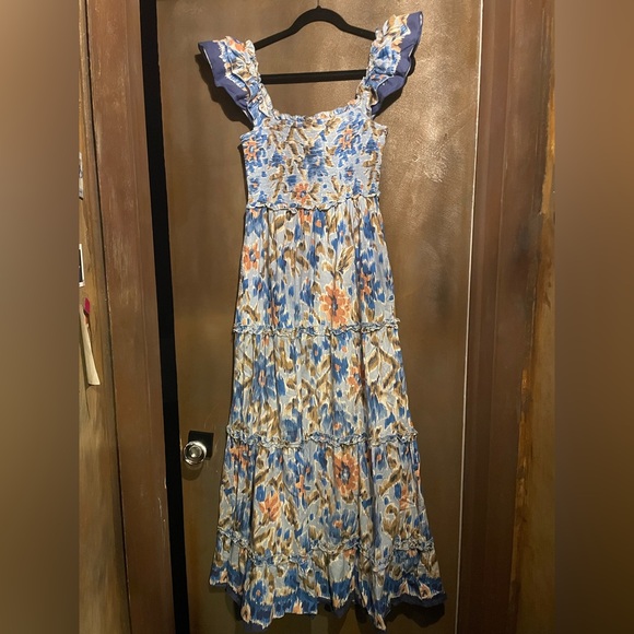 House of Harlow 1960 Blue Floral Maxi Dress - Picture 3 of 5